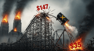 Khủng hoảng tài chính toàn cầu 2008: Cú rơi tự do của giá dầu từ 147 USD xuống 35 USD (ảnh minh hoạ)