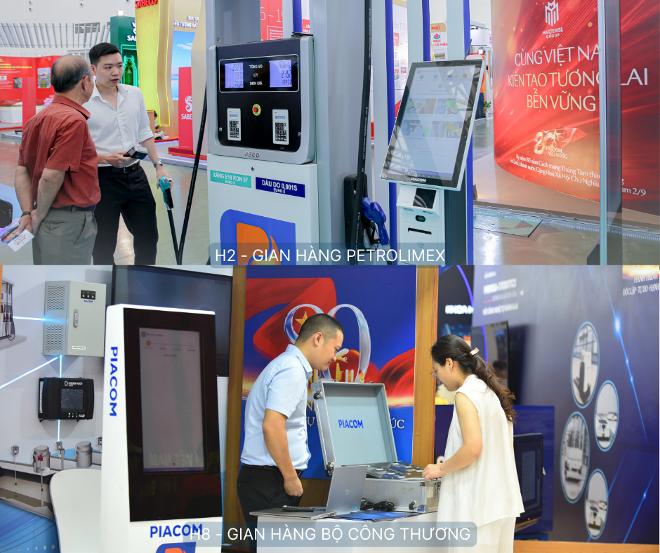 Kiosk mua xăng tự phục vụ với giao diện thân thiện với người dùng