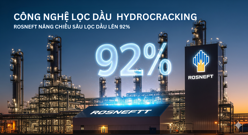 Rosneft đưa công nghệ Hydrocracking vào vận hành, nâng chiều sâu lọc dầu Komsomolsk lên 92%