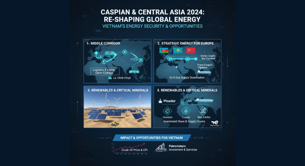 Khu vực Caspian và Trung Á: Triển vọng thị trường năm 2024