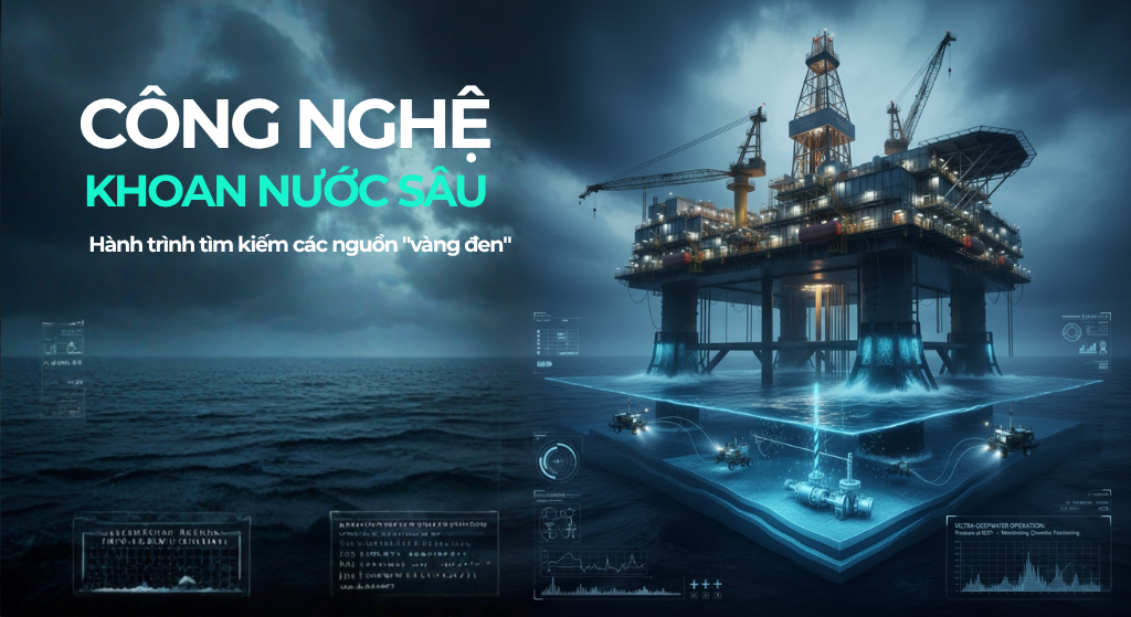 Công nghệ Khoan nước sâu: Hành trình chinh phục đại dương để tìm kiếm các nguồn “vàng đen” mới