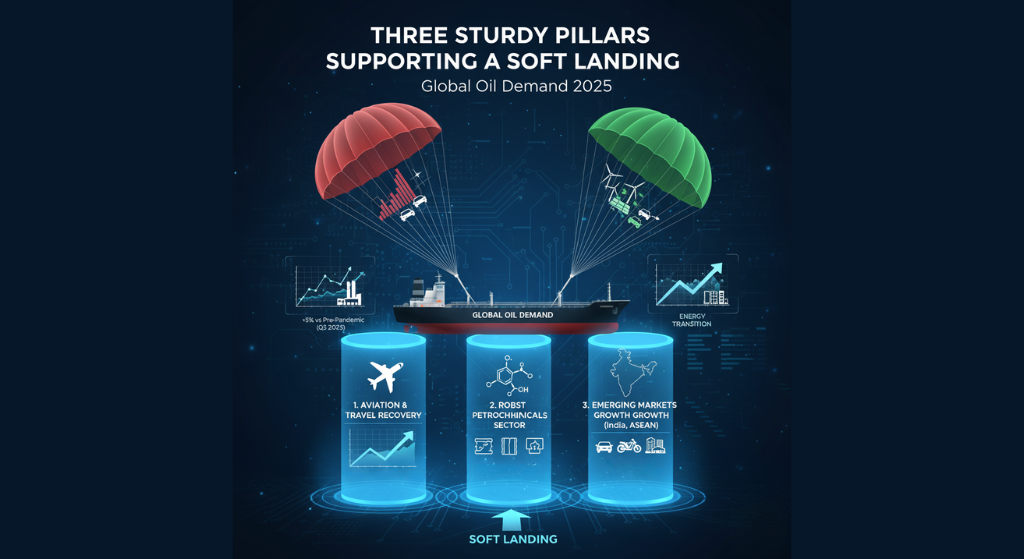 Tăng trưởng nhu cầu dầu toàn cầu 2025: Vì sao IEA dự báo “hạ cánh mềm”?
