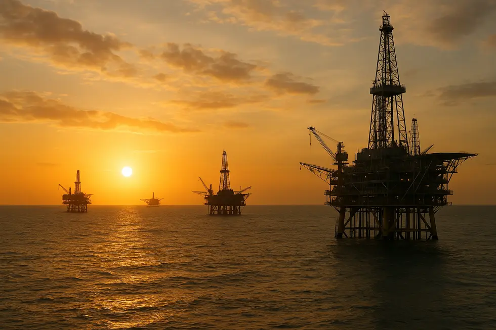 Hoạt động khai thác dầu của Perenco tại một mỏ dầu ở Trung Phi.