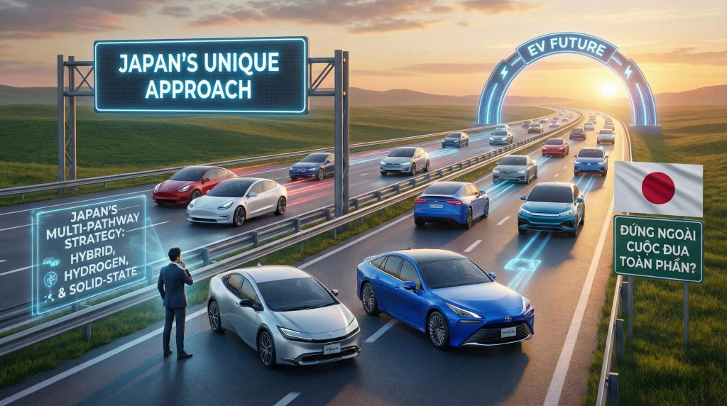 TẠI SAO NHẬT BẢN “ĐỨNG NGOÀI” CUỘC ĐUA XE ĐIỆN TOÀN PHẦN?