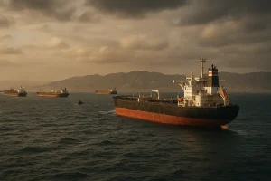 Toàn cảnh Vùng Vịnh với tàu dầu trong bối cảnh không ổn định.