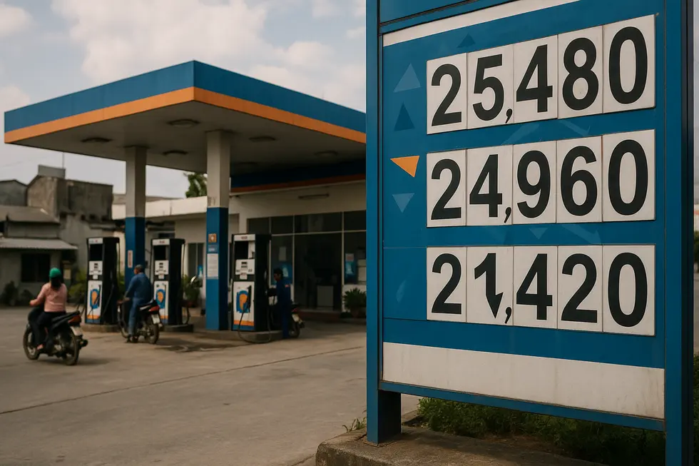Hình ảnh phản ánh thay đổi chiết khấu xăng dầu tại Việt Nam với bảng giá xăng.