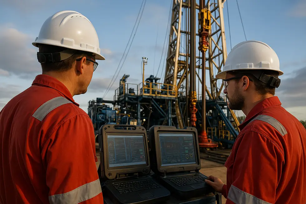 Giếng khoan dầu đá phiến cũ ở Mỹ.