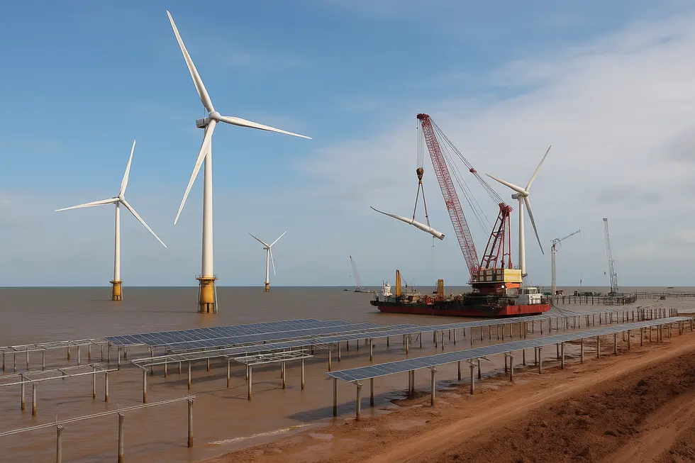 Hình ảnh biểu trưng cho sự phát triển năng lượng tái tạo tại Việt Nam.