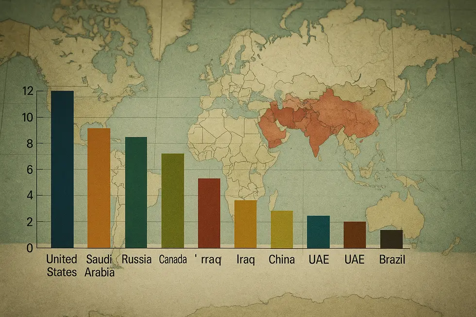 Biểu đồ cung – cầu dầu mỏ toàn cầu năm 2026.