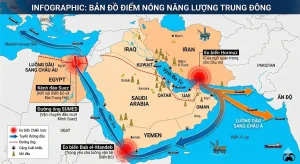 Điểm nóng tại Trung Đông và eo biển Hormuz (Nguồn ảnh: https://theleader.vn/)