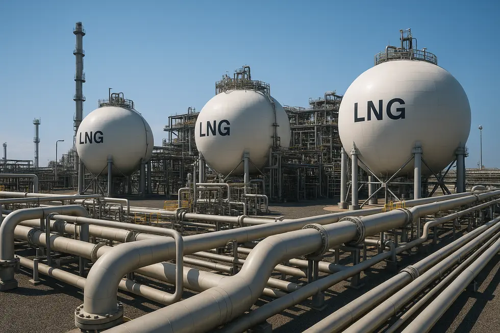 Kho chứa LNG Thị Vải, một phần trong kế hoạch mở rộng của PV GAS.