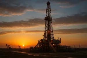 Giàn khoan dầu và triển vọng thách thức của ngành dầu khí.