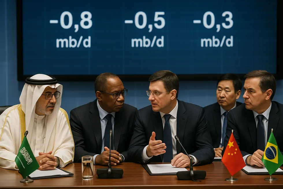 Cuộc họp của OPEC+ về thỏa thuận cắt giảm sản lượng.