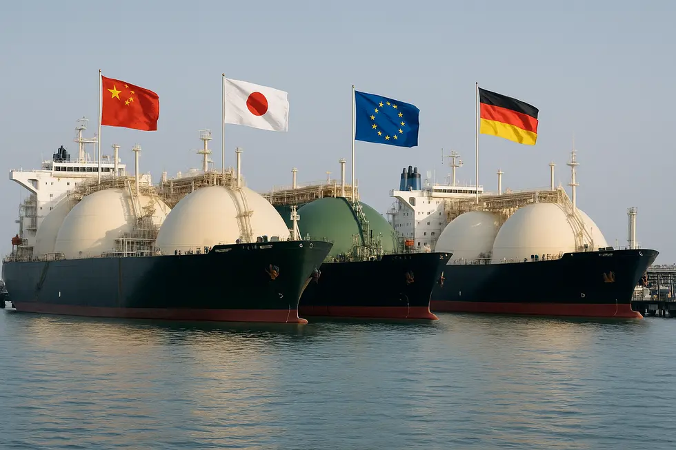 Toàn cảnh khu công nghiệp LNG bị ảnh hưởng do căng thẳng tại Qatar.