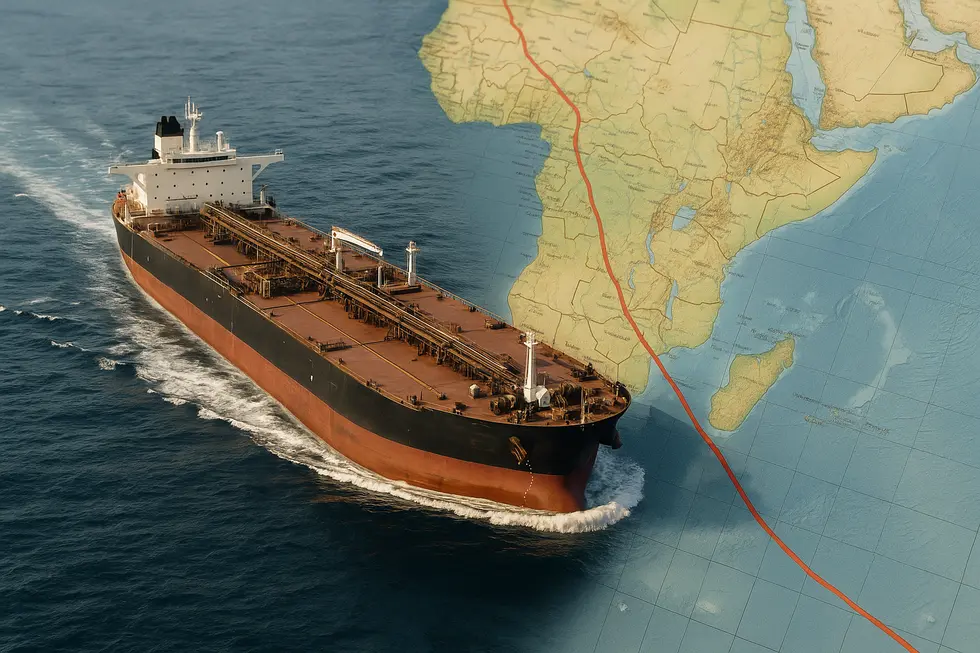 Tàu VLCC di chuyển qua Biển Đỏ trong bối cảnh căng thẳng.