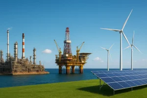 Tổng quan hệ thống năng lượng Ấn Độ với dầu khí và tái tạo.