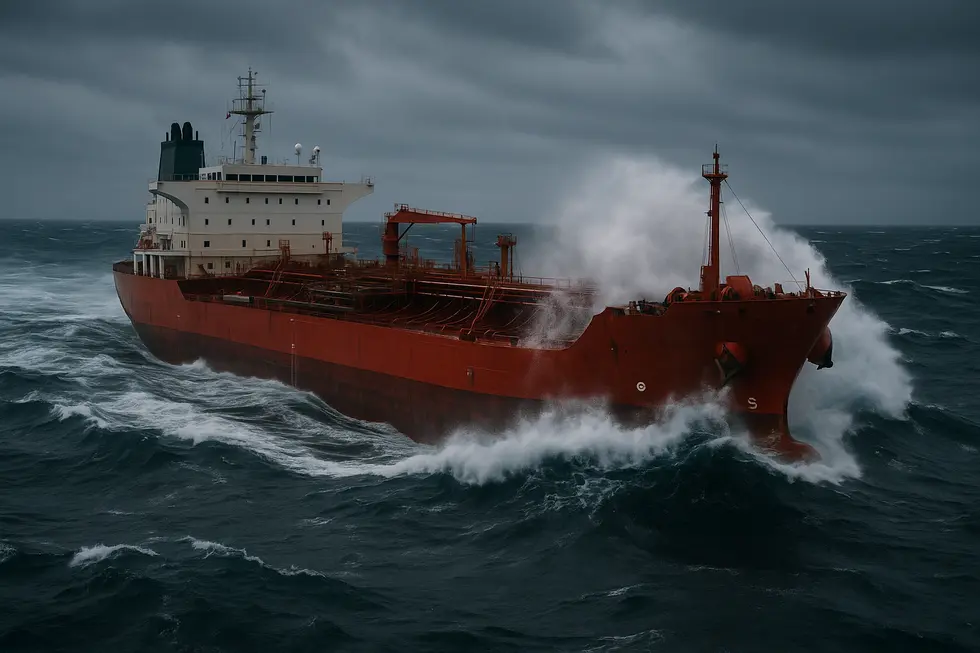 Tàu chở dầu ở Biển Bắc đối mặt với sóng lớn do lệnh trừng phạt năng lượng.