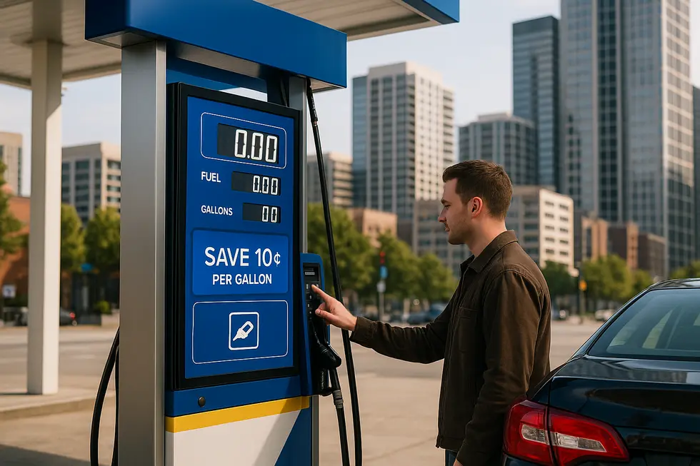 Cửa hàng xăng dầu hiện đại với ứng dụng công nghệ nội dung số.