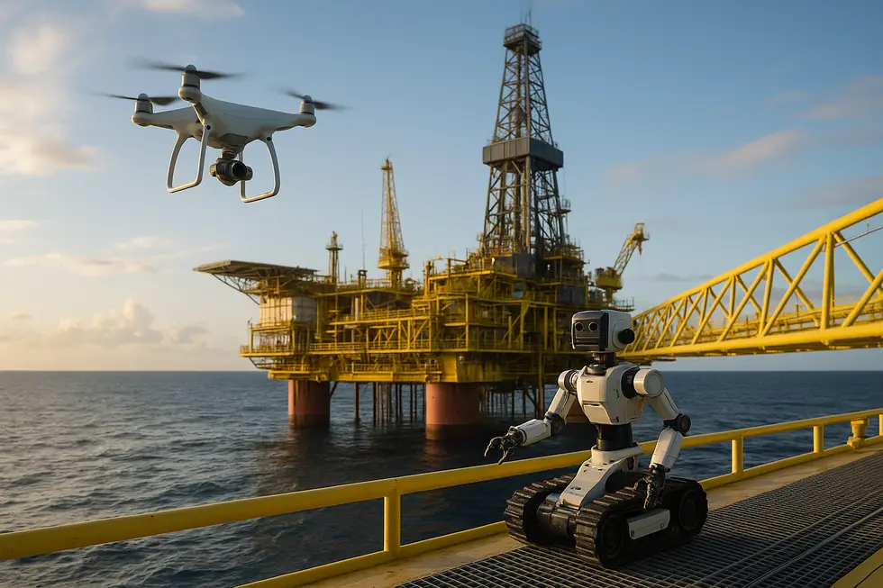 Ứng dụng cảm biến IoT trong giám sát nhà máy dầu khí.