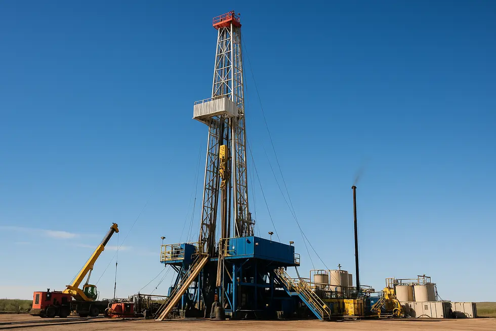 Giàn khoan dầu đá phiến Mỹ hiện đại.