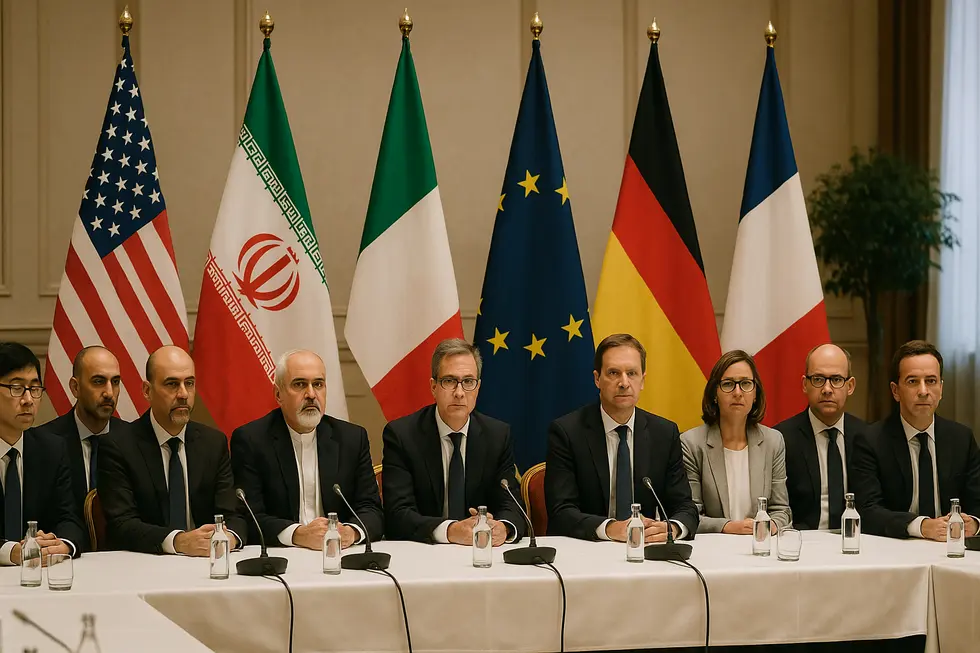 Cuộc đàm phán giữa Mỹ và Iran diễn ra căng thẳng. (ảnh minh hoạ AI)