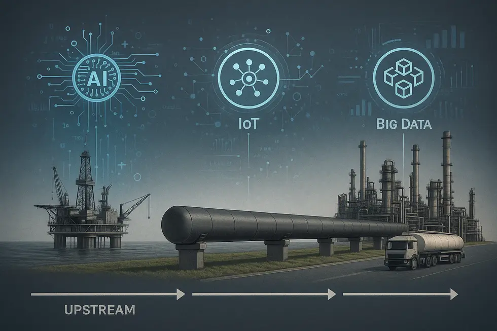 Giàn khoan dầu khí hiện đại với công nghệ tiên tiến.