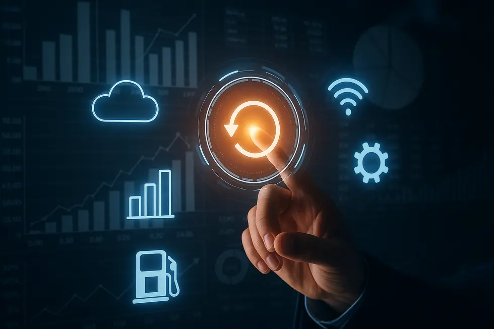 Ứng dụng công nghệ hàng đầu tại các trạm xăng dầu hiện đại.