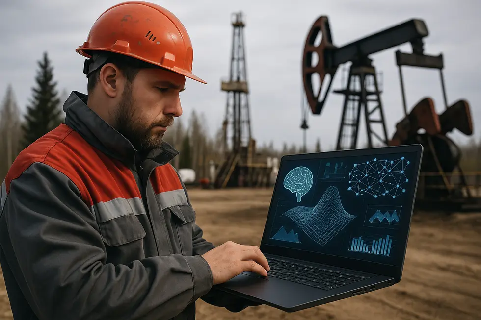 Nhà máy dầu khí tại Nga đang áp dụng công nghệ số hóa.