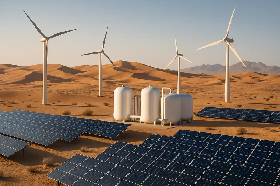 Nhà máy sản xuất hydro xanh ở Sarawak, Malaysia.