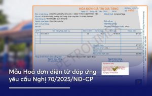 Mẫu Hoá đơn điện tử đáp ứng yêu cầu Nghị 70/2025/NĐ-CP