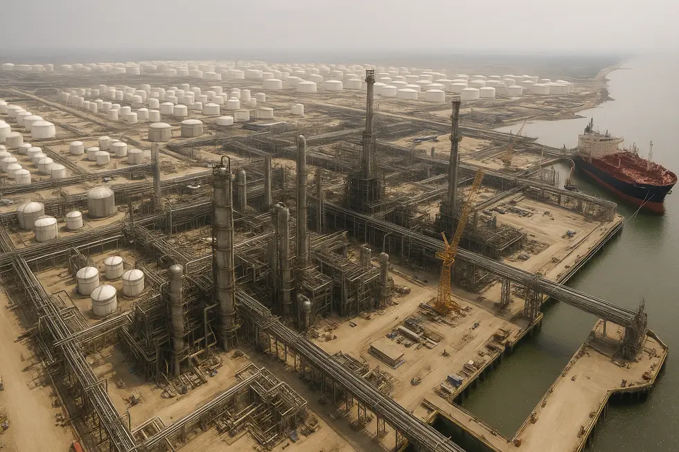 Toàn cảnh nhà máy lọc dầu Dangote tại Nigeria với tỷ lệ 16:9.