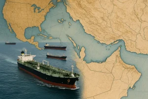 Bản đồ vận chuyển dầu tại Hormuz và vai trò Mỹ.