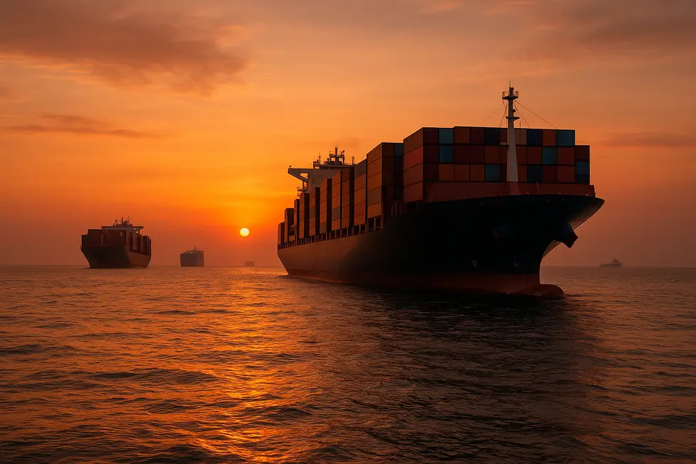 Một tàu chở dầu đi qua eo biển Hormuz dưới cơ chế quản lý mới của Iran.