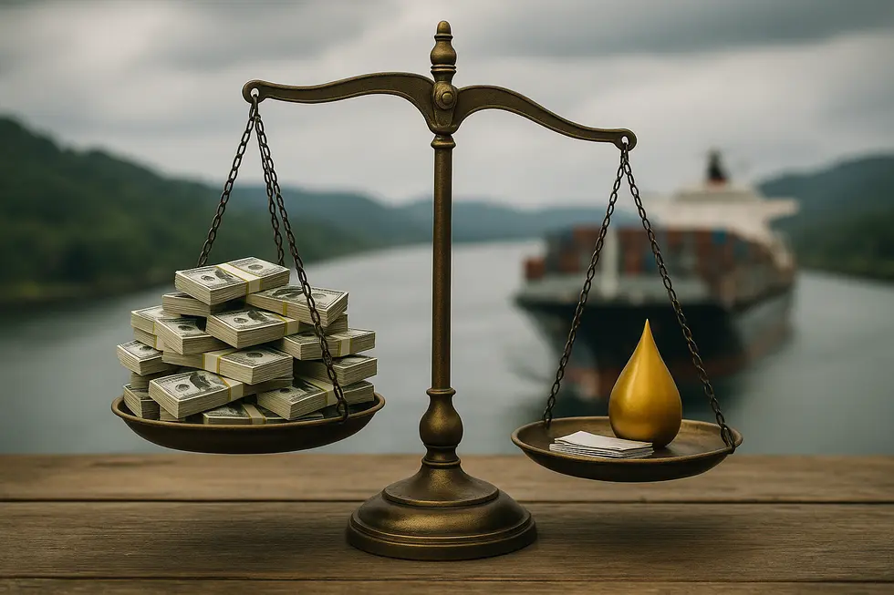 Các tàu chở dầu đấu giá để giành quyền ưu tiên qua kênh đào Panama.