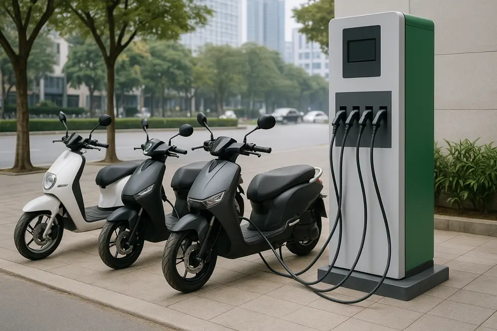 Hà Nội đang xem xét chính sách hỗ trợ để khuyến khích việc sử dụng xe máy điện.
