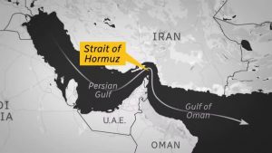 Iran sở hữu eo biển Hormuz, là “yết hầu” của con đường chở dầu từ Trung Đông ra đại đương. Ảnh: CBC