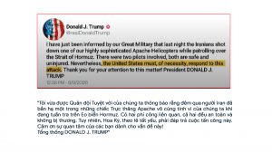 Tổng thống Trump phát biểu trên X