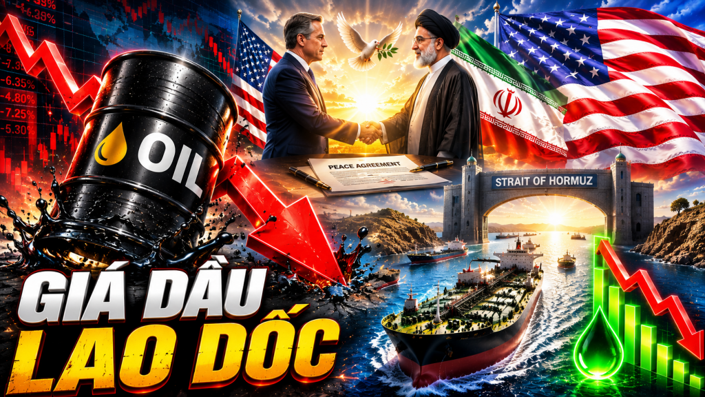Giá dầu quay đầu giảm mạnh khi Mỹ và Iran ký thỏa thuận hòa bình lịch sử