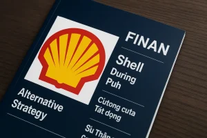 Bìa tạp chí với biểu tượng Shell và tiêu đề tài chính.