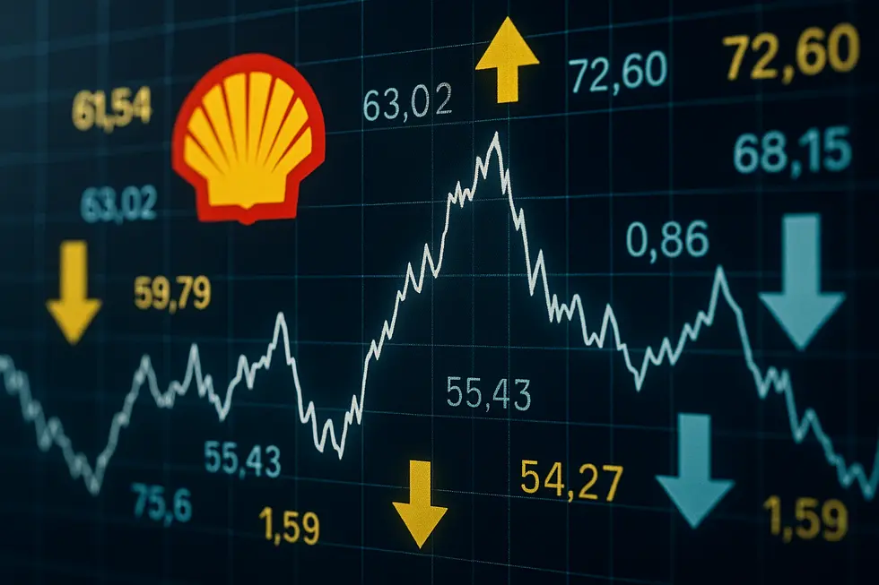 Hình ảnh trụ sở Shell và buổi họp quan trọng.