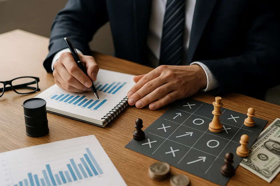 Biểu đồ thể hiện tác động của giá dầu cao đối với chi phí toàn cầu.