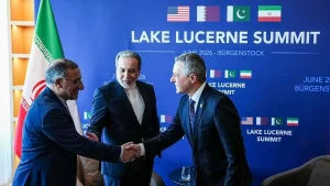 Cuộc đàm phán trực tiếp đầu tiên giữa Mỹ và Iran diễn ra khoảng 100 phút trước khi gặp chướng ngại do lời đe dọa của Tổng thống Mỹ Donald Trump. (Nguồn:Anadolu)