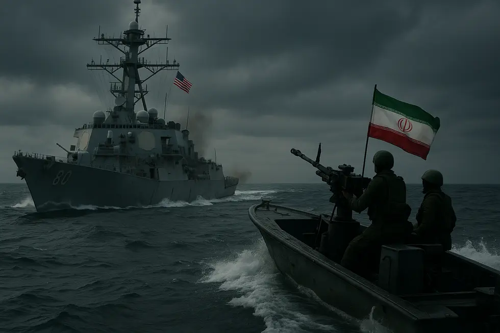 Eo biển Hormuz, tuyến hàng hải chiến lược quan trọng giữa Mỹ và Iran.