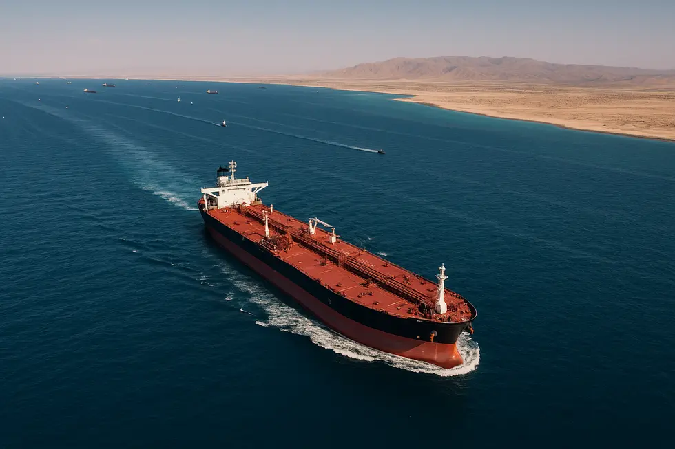 Eo biển Hormuz, tuyến hàng hải chiến lược quan trọng giữa Mỹ và Iran.