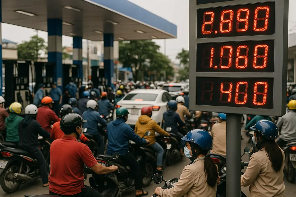 Tàu chở dầu bị tắc nghẽn tại eo biển Hormuz do căng thẳng Trung Đông.