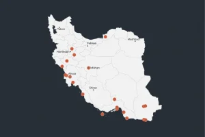 Bản đồ các cuộc tấn công mới nhất của Mỹ trên khắp Iran. Nguồn ảnh: aljazeera