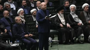 Chủ tịch Quốc hội Iran Mohammad Bagher Ghalibaf Ảnh: AP