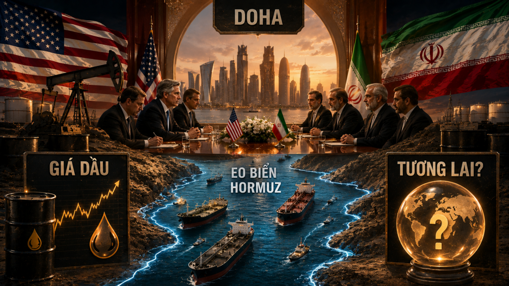 Đàm phán Mỹ-Iran tại Doha: Số phận eo biển Hormuz và giá dầu thế giới sẽ ra sao?