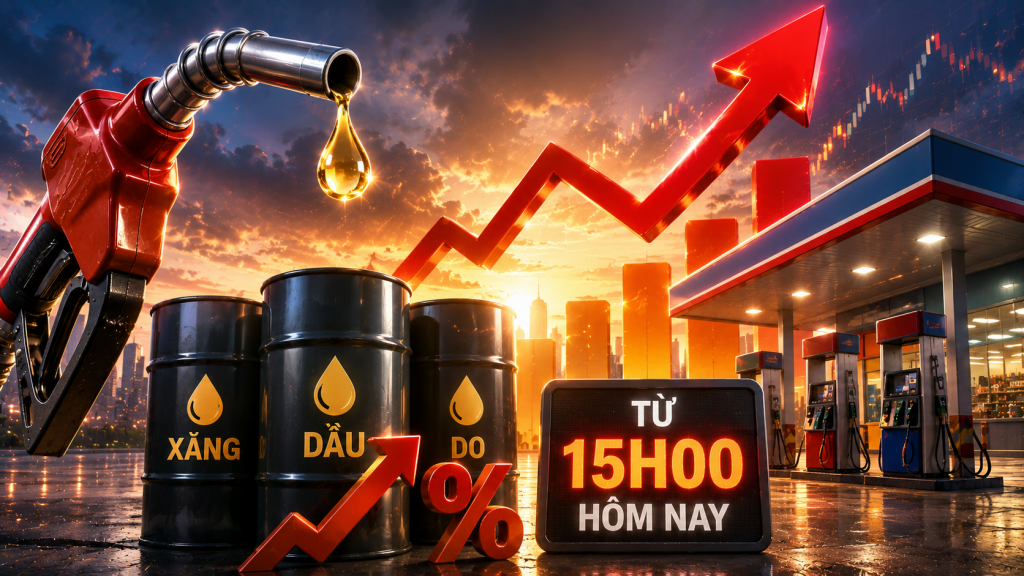 Giá xăng dầu ngày 16/07/2026: Giá dầu Diesel tăng mạnh gần 1.600 đồng/lít