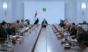 Hội đồng An ninh Quốc gia Iraq tổ chức cuộc họp khẩn cấp để thảo luận về các cuộc tấn công của Ả Rập Xê Út và Mỹ. Baghdad, Iraq, ngày 29 tháng 7 năm 2026 [Văn phòng Truyền thông của Thủ tướng/Ảnh cung cấp/Reuters]